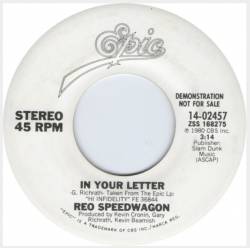 REO Speedwagon : In Your Letter